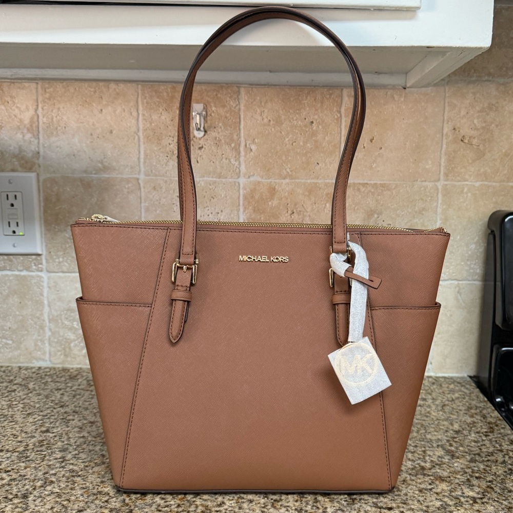 Michael Kors Brown Saffiano Leather Tote